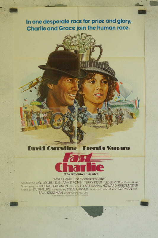FAST CHARLIE (70X100) ORIGINAL MOVIE POSTER DAVID CARRADINE, BRENDA VACCAR