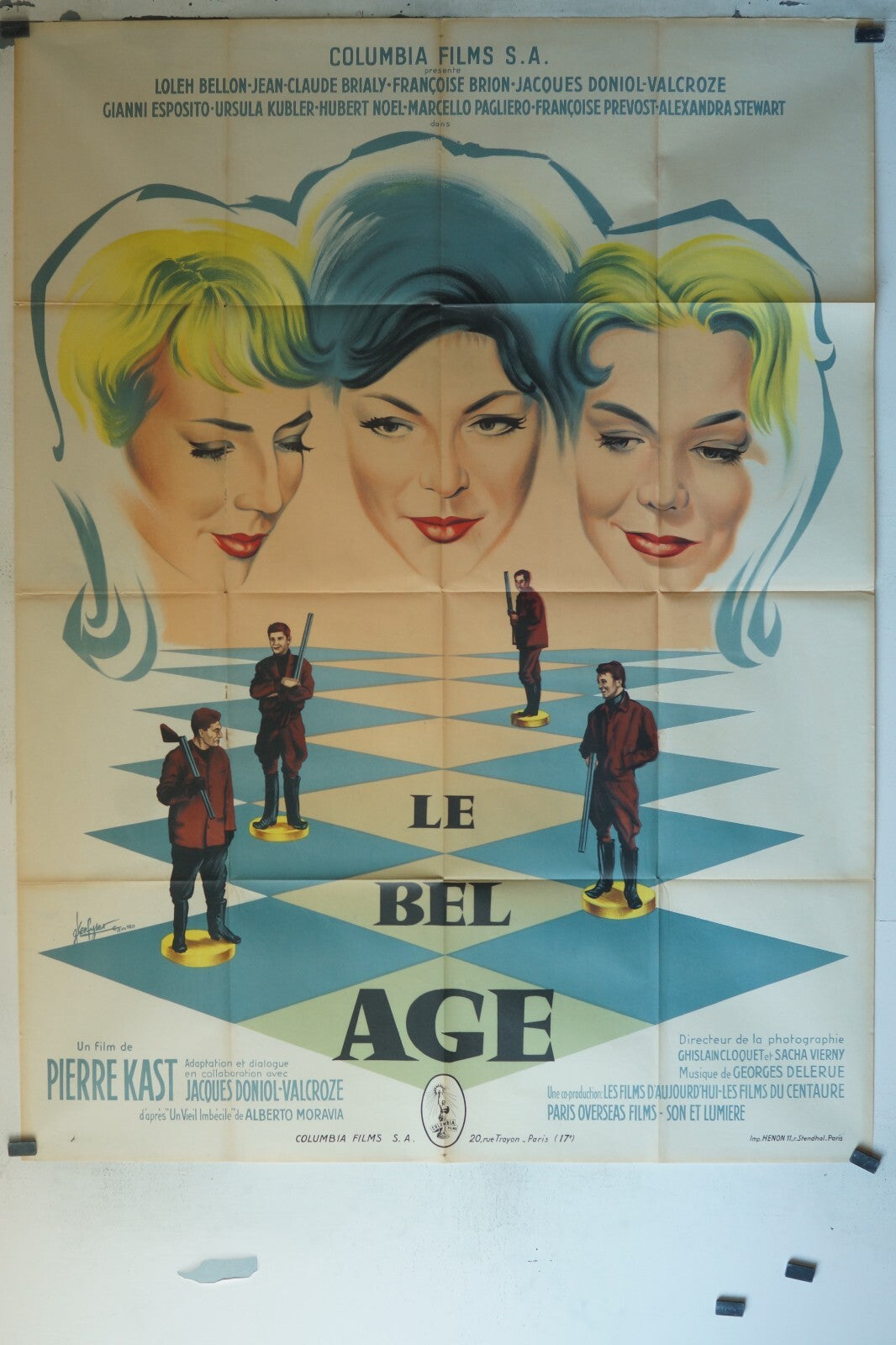 BEL AGE (LE), MOVIE POSTER ORIGINAL, 120x160, LOLEH BELLON