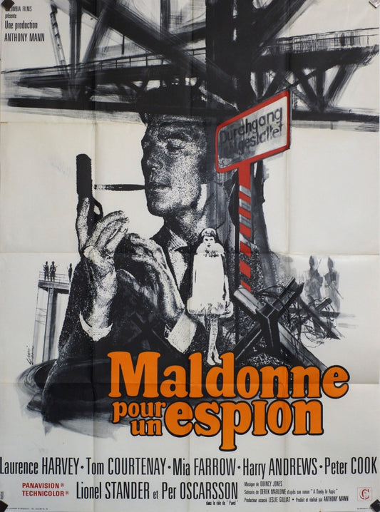 MALDONE POUR UN ESPION LAURENCE HARVEY MOVIE POSTER ORIGINAL 120x160