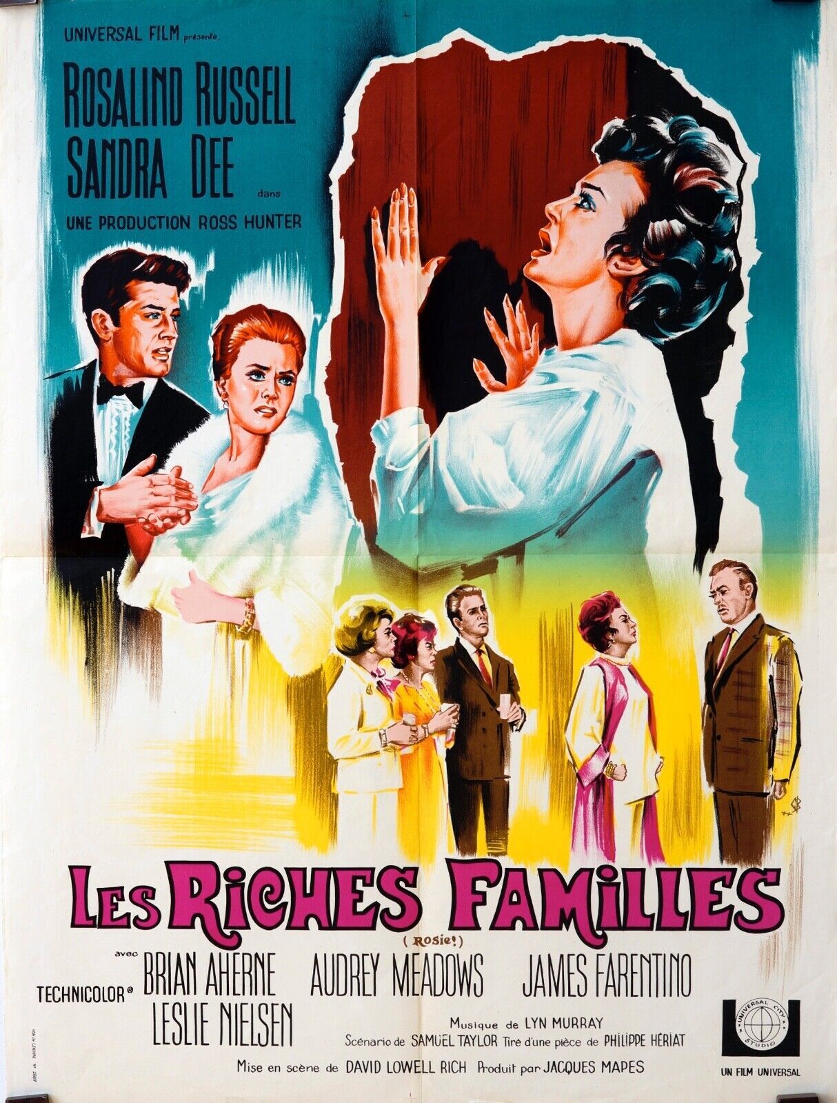 LES RICHES FAMILLES ORIGINAL MOVIE POSTER 120x160 BRIAN AHERNE