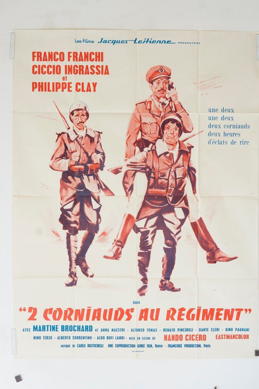 2 CORNIAUDS AU RÉGIMENT MOVIE POSTER ORIGINAL 120x160 BRUCE LEE