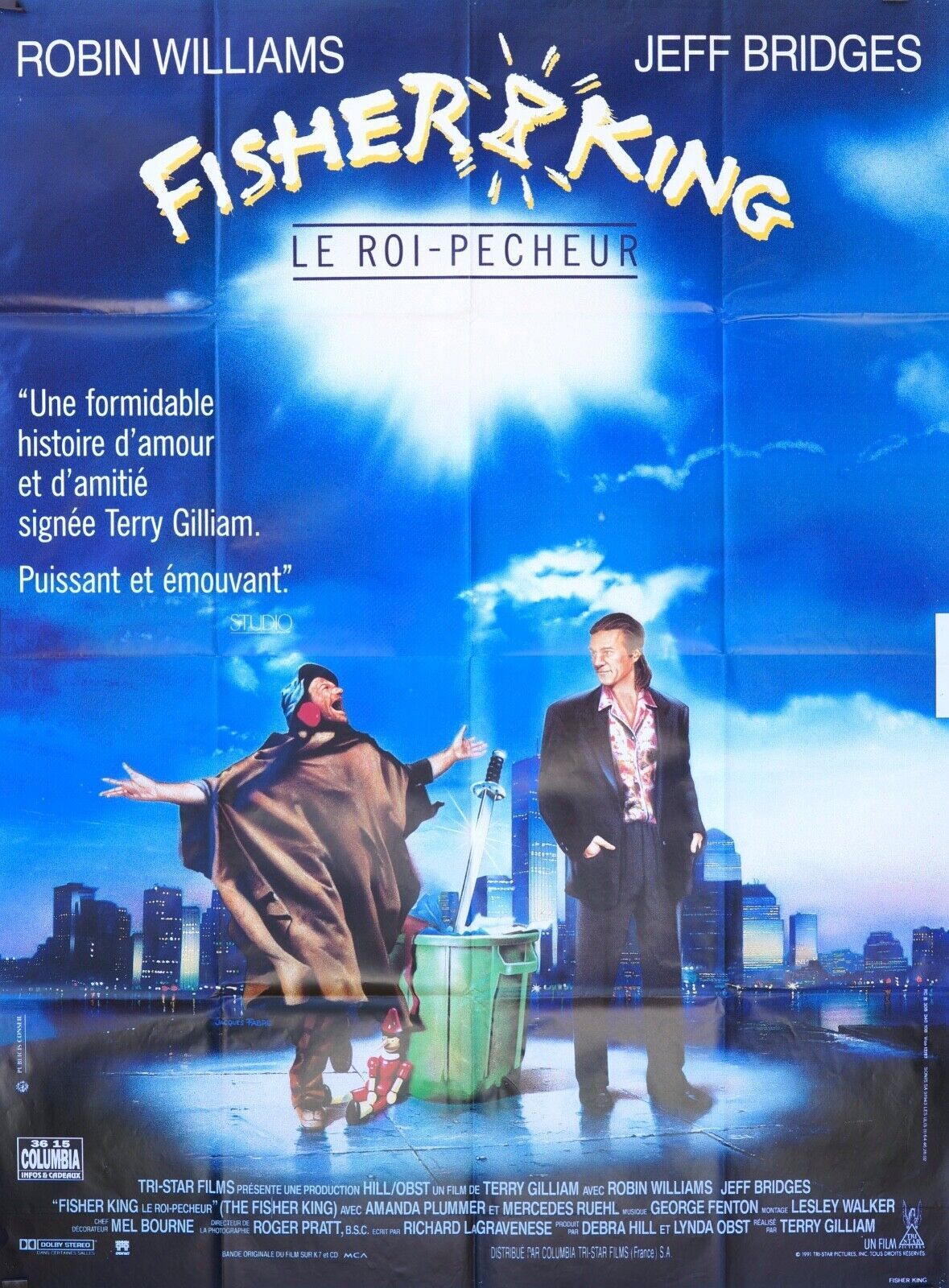 LE ROI-PÊCHEUR MOVIE POSTER ORIGINAL 120x160 ROBIN WILLIAMS