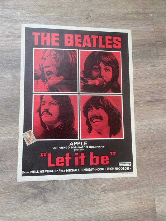 Les BEATLES « let it be » ORIGINAL 35x48