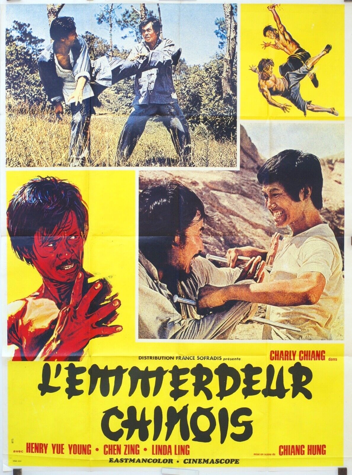 L’EMMERDEUR CHINOIS POSTER ORIGINAL 120x160 HENRY YUE YONG