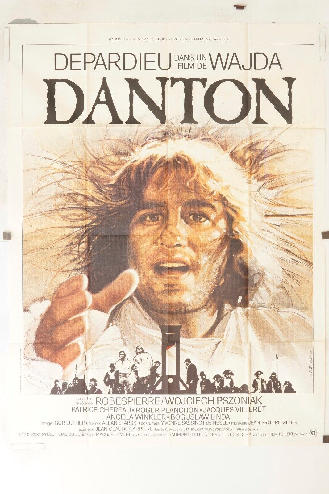 DANTON MOVIE POSTER ORIGINAL 120x160 GÉRAD DEPARDIEU