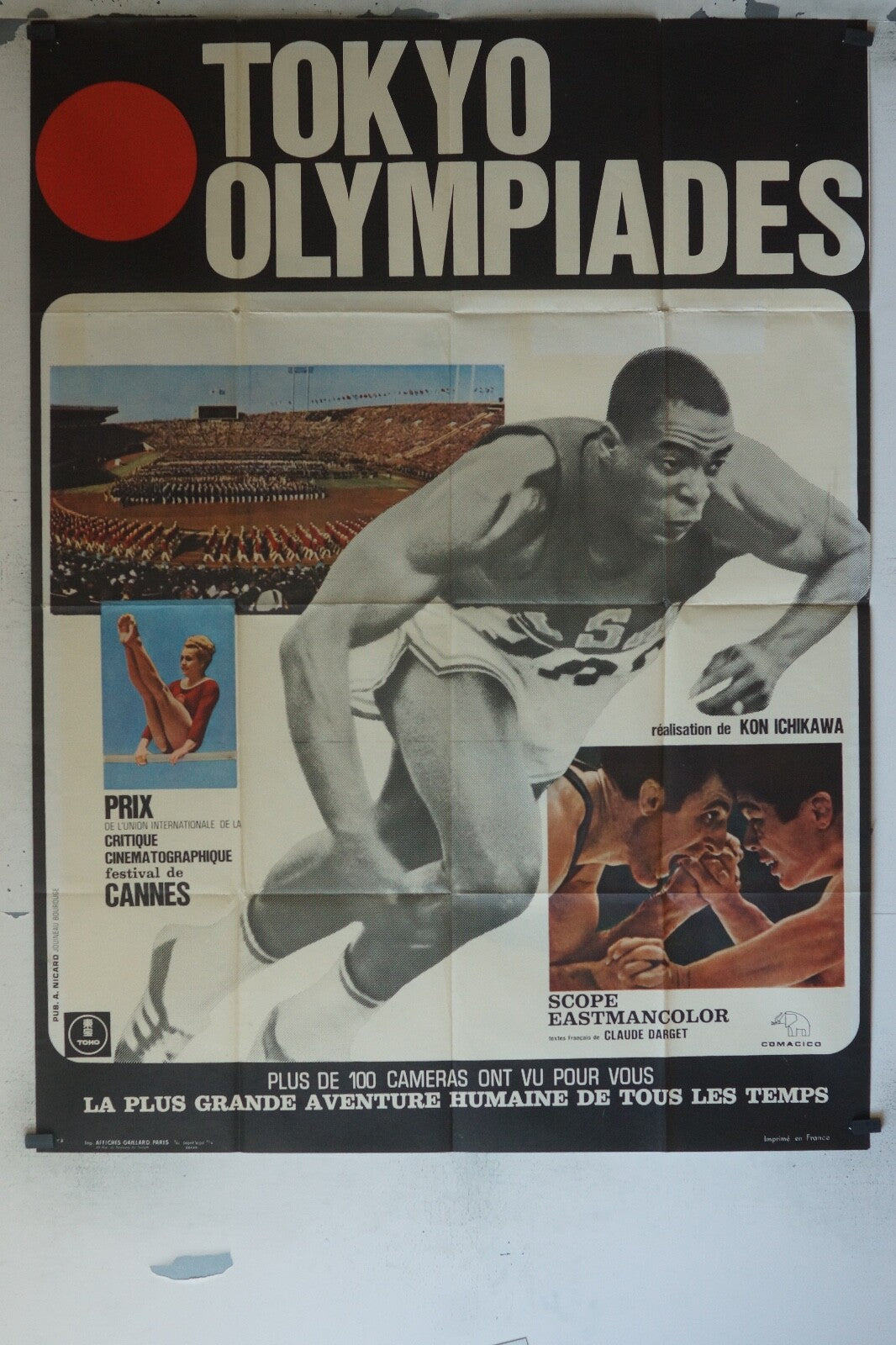 TOKYO OLYMPIADES POSTER ORIGINAL 120x160 KON ICHIKAWA