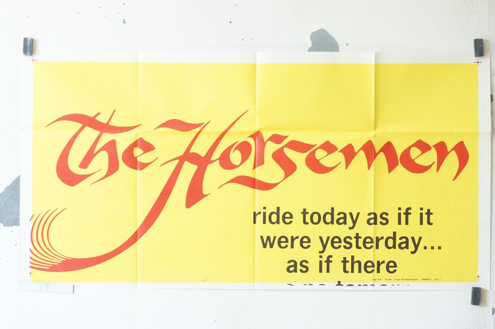  THE HORSEMAN (1971) VERSION A 52x104 Omar Sharif, Jack Palance 