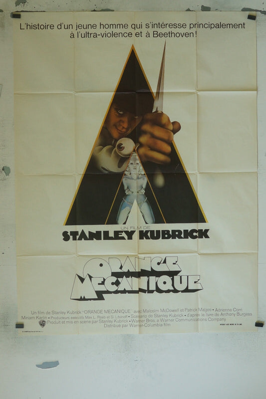 ORANGE MÉCANIQUE MOVIE POSTER ORIGINAL 120x160 STANLEY KUBRICK