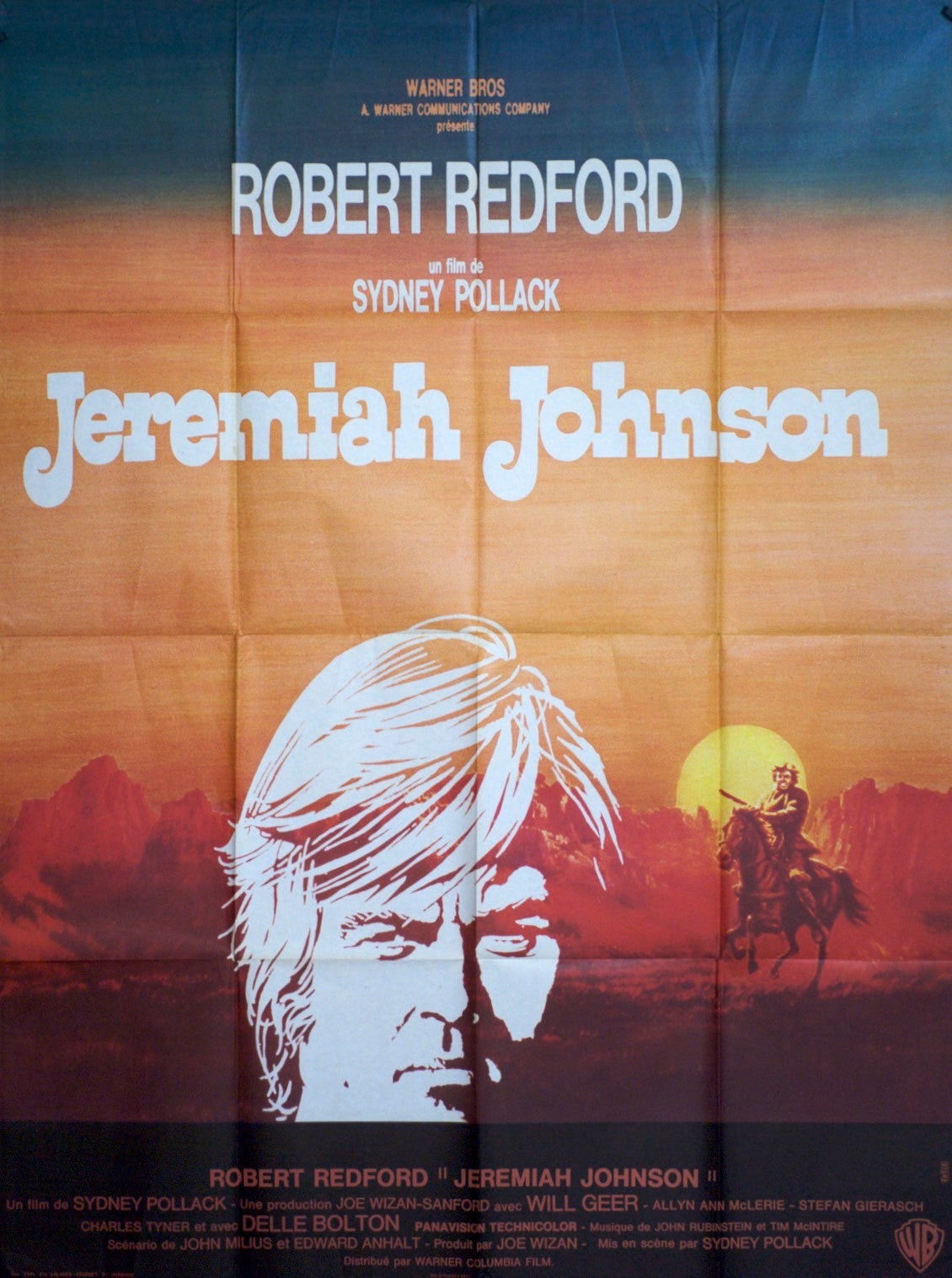 JEREMIAH JOHNSON ROBERT REDFORD POSTER ORIGINAL 120x160