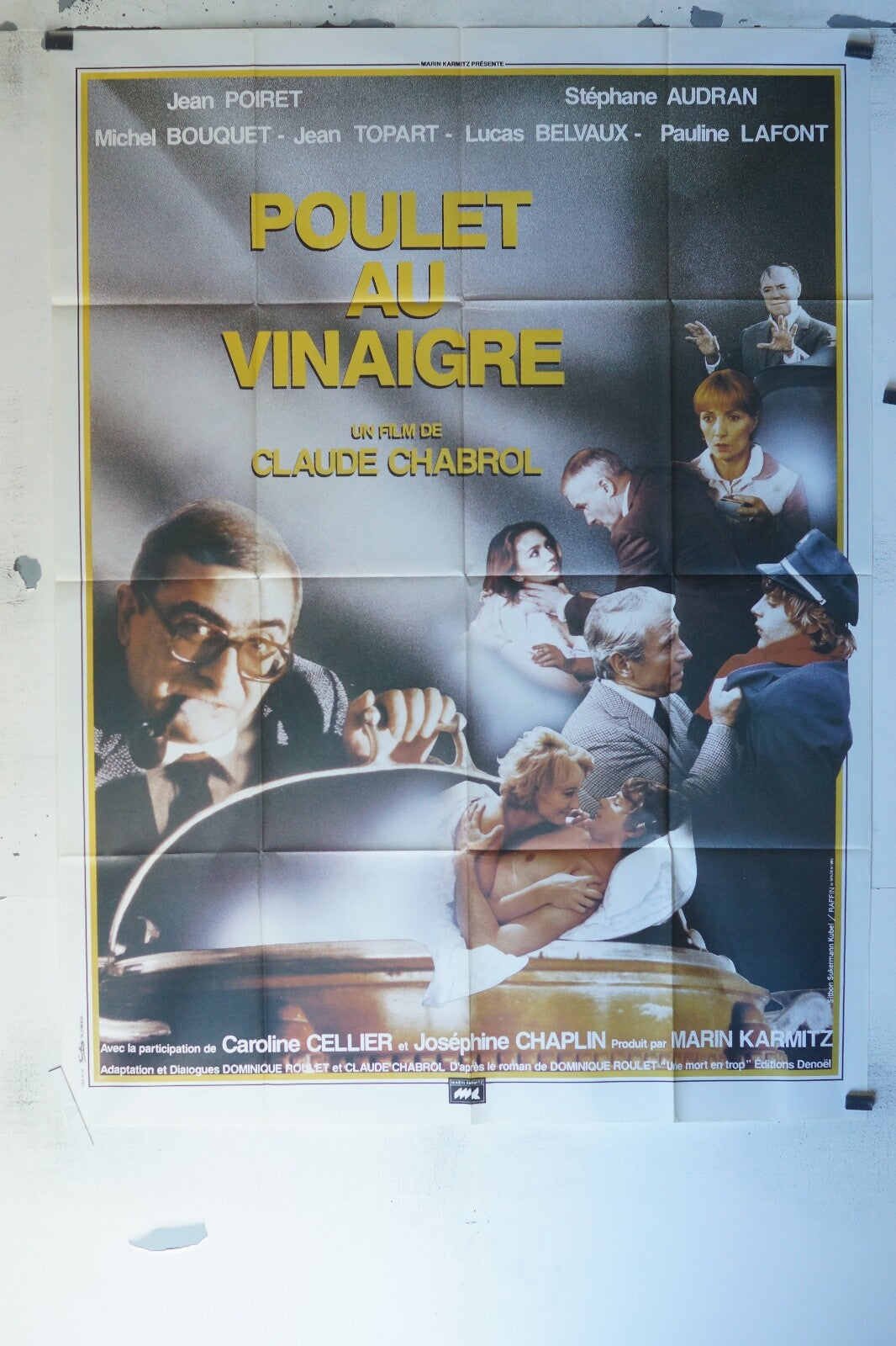 POULET AU VINAIGRE MOVIE POSTER ORIGINAL 120x160 JEAN POIRET