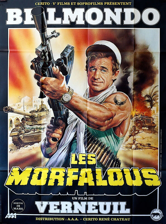 LES MORFALOUS MOVIE POSTER ORIGINAL (120X160) BELMONDO