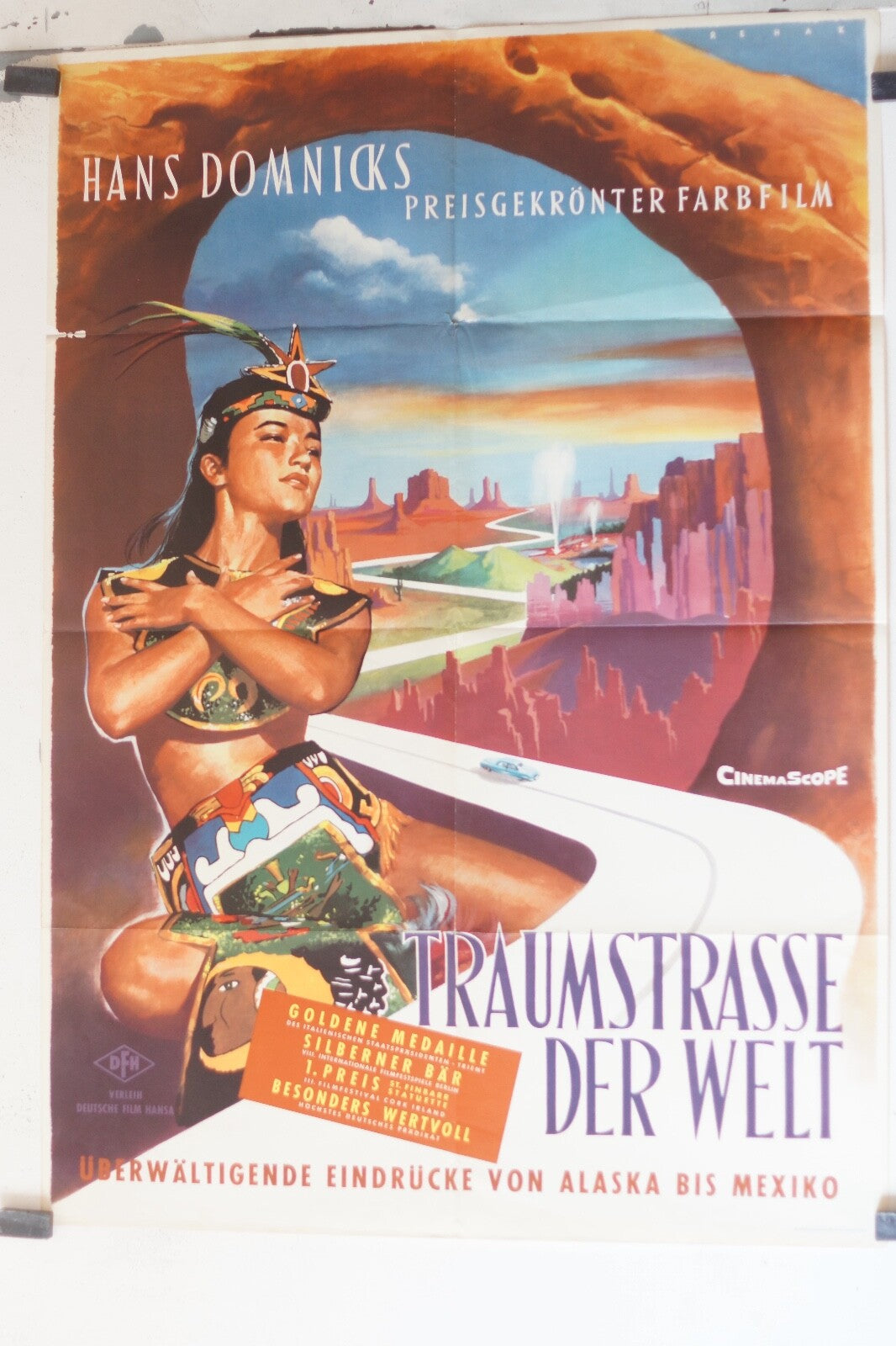 TRAUMSTRASSE DER WELT 70x100 ORIGINAL MOVIE POSTER HANS DOMNICKS