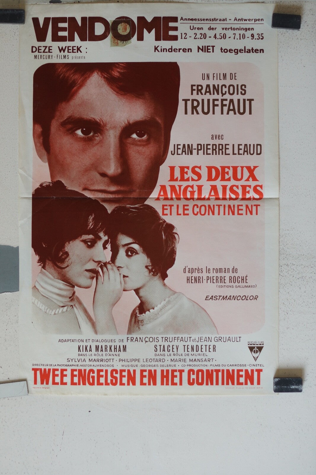 DEUX ANGLAISES ET LE CONTINENT (LES) ORIGINAL MOVIE POSTER 36x55Jean-Pierre Leau