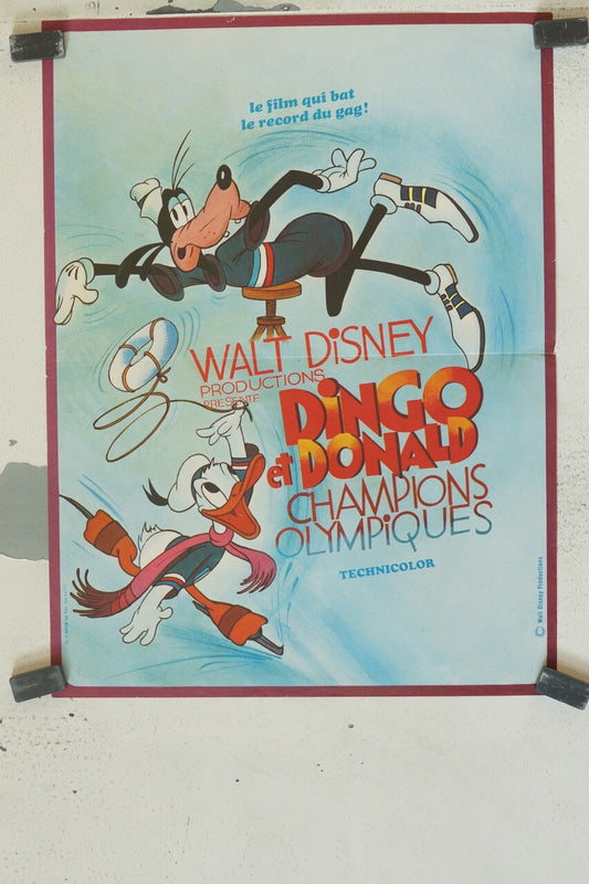 DINGO ET DONALD DINGO ET DONALD MOVIE POSTER ORIGINAL (40X60) WALT DISNEY