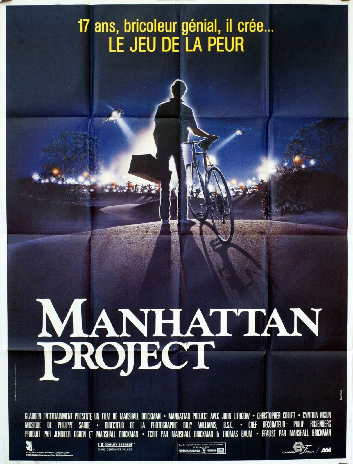 MANHATTAN PROJECT ORIGINAL MOVIE POSTER 120X160 PETER GRAVES