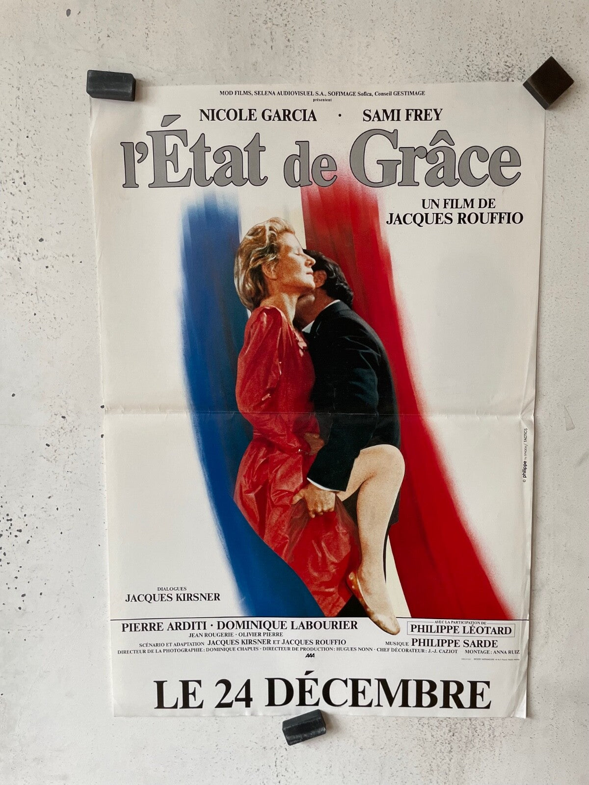 L’ÉTAT DE GRACE ORIGINAL 40x60 NICOLE GARCIA – SAMI FREY