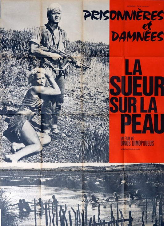 LA SUEUR SU LA PEAU MOVIE POSTER ORIGINAL 120x160 DINO DIMOPOULOS