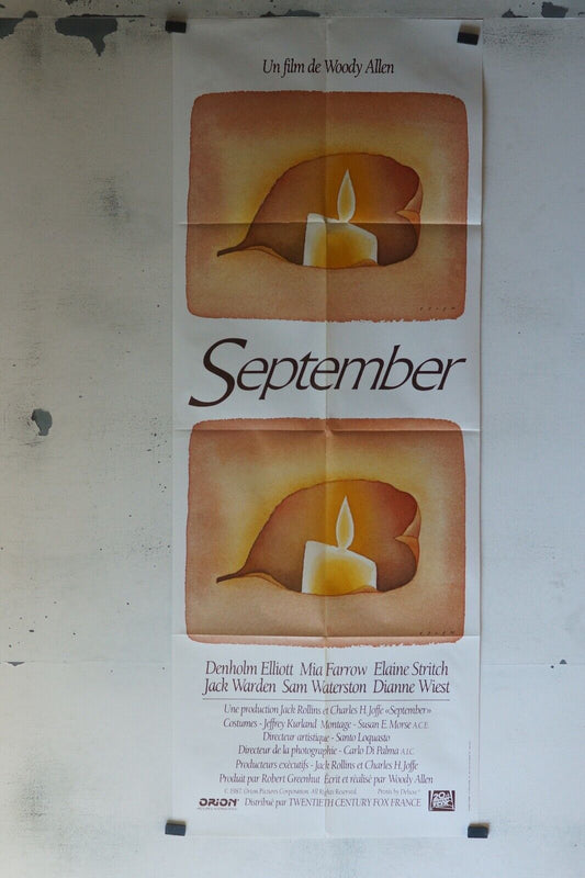 SEPTEMBER MOVIE POSTER ORIGINAL 60x160 MIA FARROW