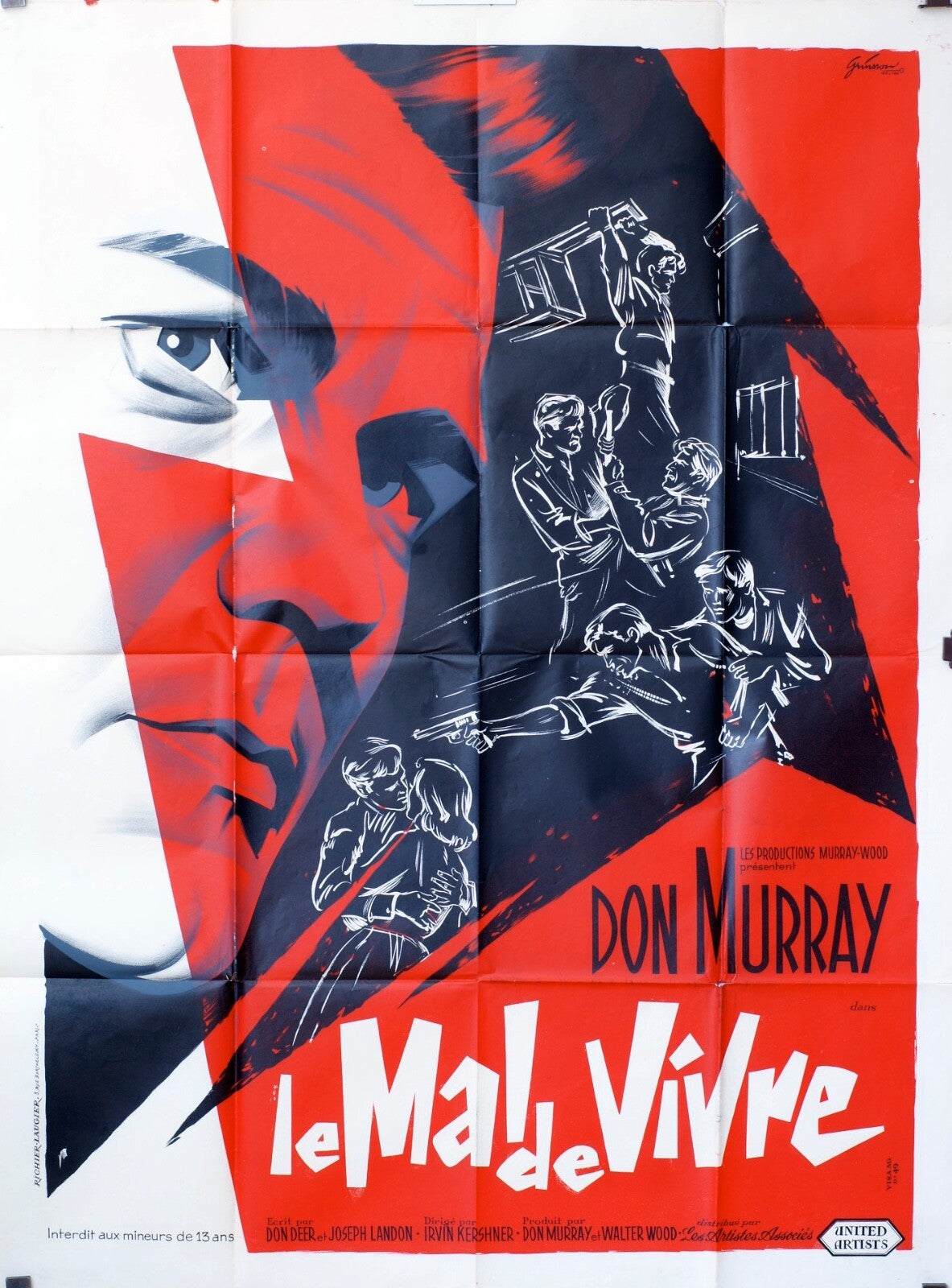 LE MAL DE VIVRE MOVIE POSTER ORIGINAL 120x160 ARTURO DE CORDOVA