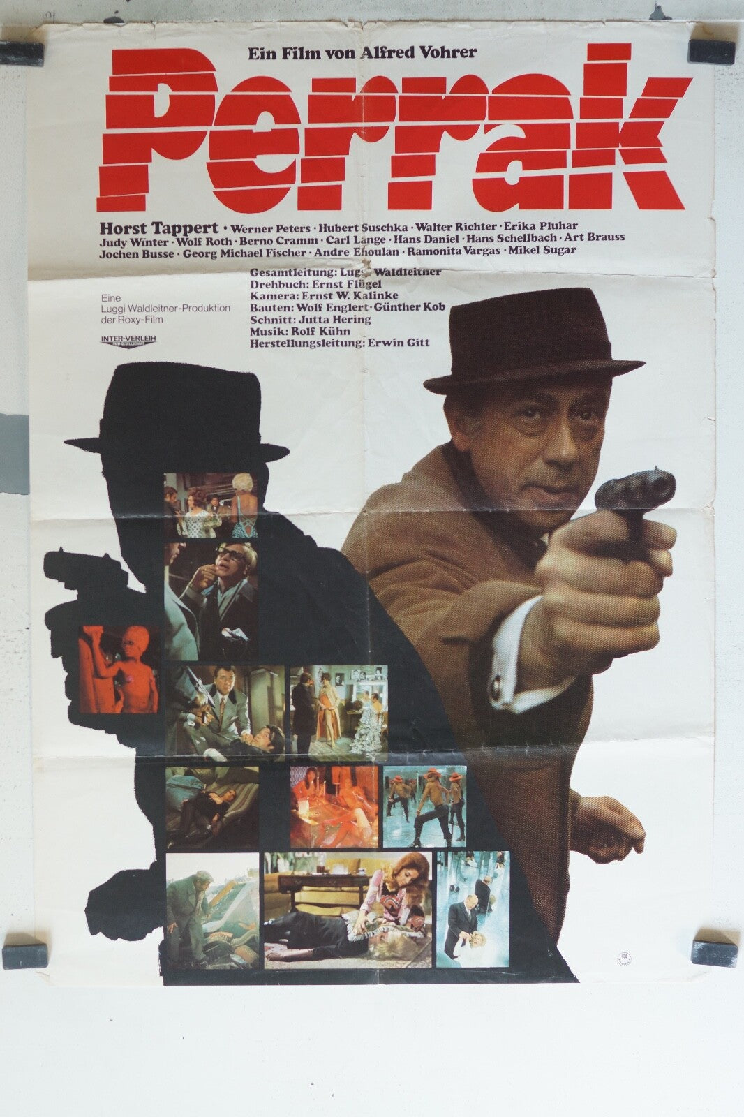 PERRAK MOVIE POSTER ORIGINAL (83X59) Horst tappert , Werner Peters