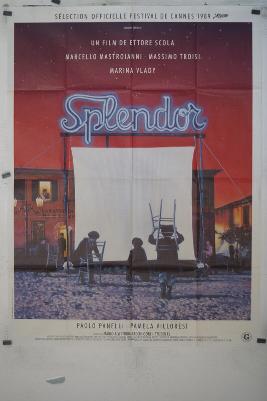 SPLENDOR MOVIE POSTER ORIGINAL (120x160 ), Ettore Scola, Marina Vlady 