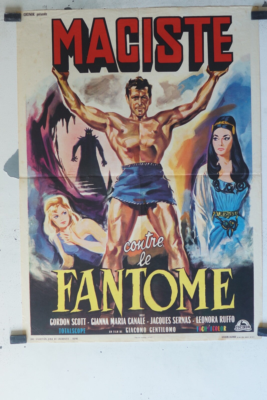 MACISTE CONTRE LE FANTOME MOVIE POSTER ORIGINAL (60X80) Gordon Scott 
