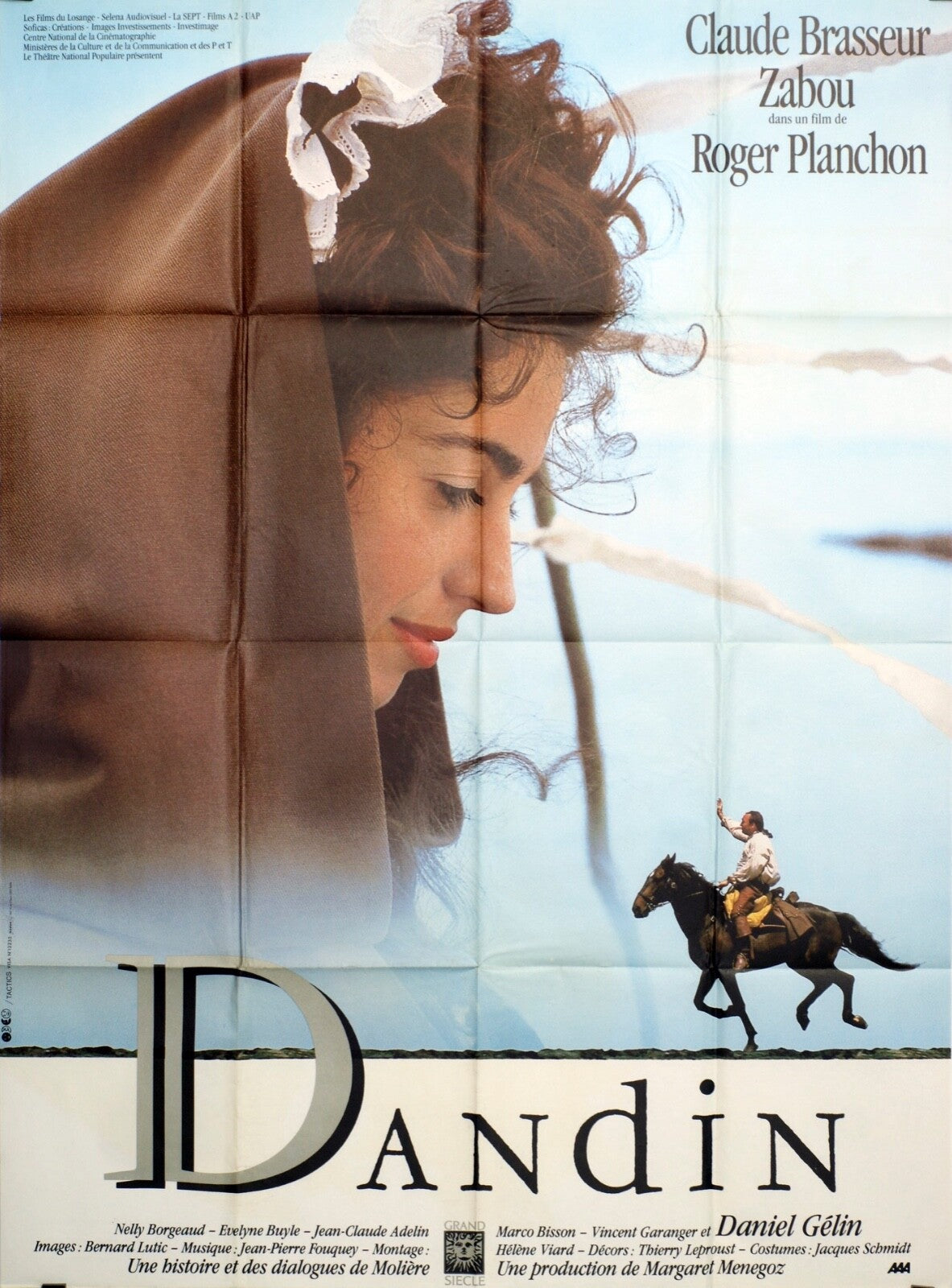 DANDIN MOVIE POSTER ORIGINAL 120x160  CLAUDE BRASSEUR