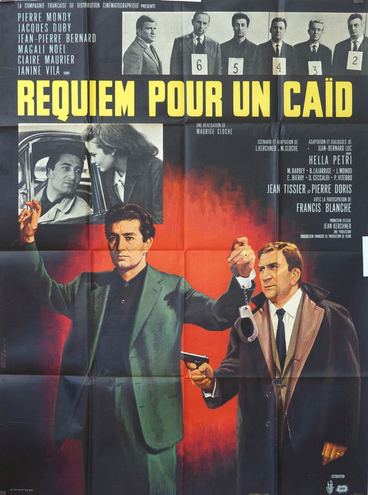REQUIEM POUR UN CAÏD MOVIE POSTER ORIGINAL (120x160) PIERRE MONDY