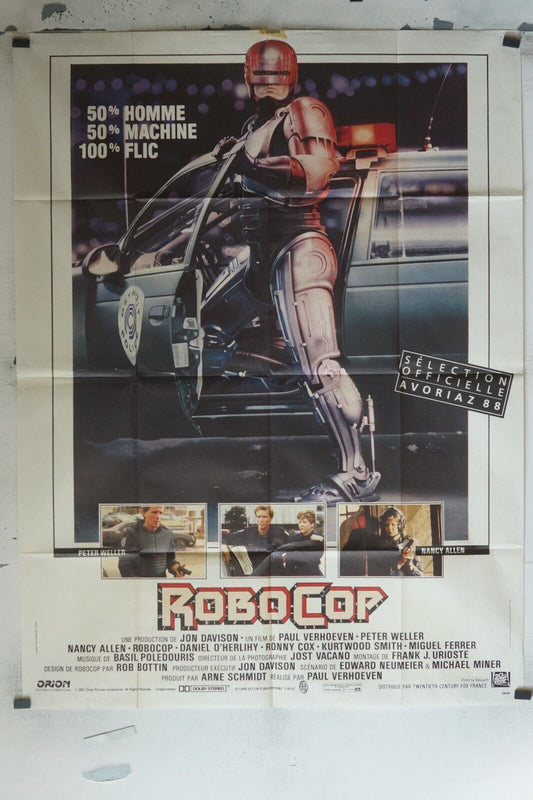 ROBOCOP ORIGINAL MOVIE POSTER 120X160 PAUL VERHOEVEN