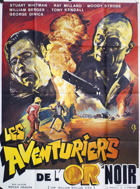 LES AVENTURIERS DE L’OR NOIR STUART WHITMAN POSTER ORIGINAL 120x160