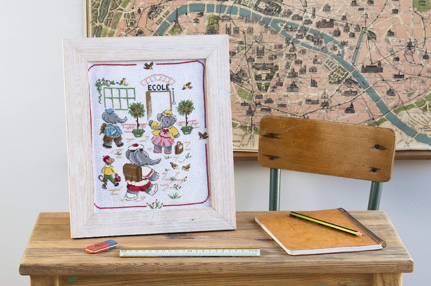 Calendrier/Agenda 2021 : Le roi des éléphants FRENCH VERSION CROSS STITCH