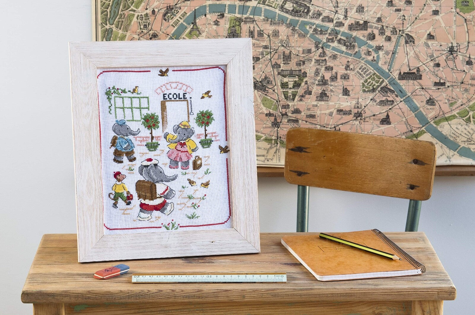 Calendrier/Agenda 2021 : Le roi des éléphants FRENCH VERSION CROSS STITCH