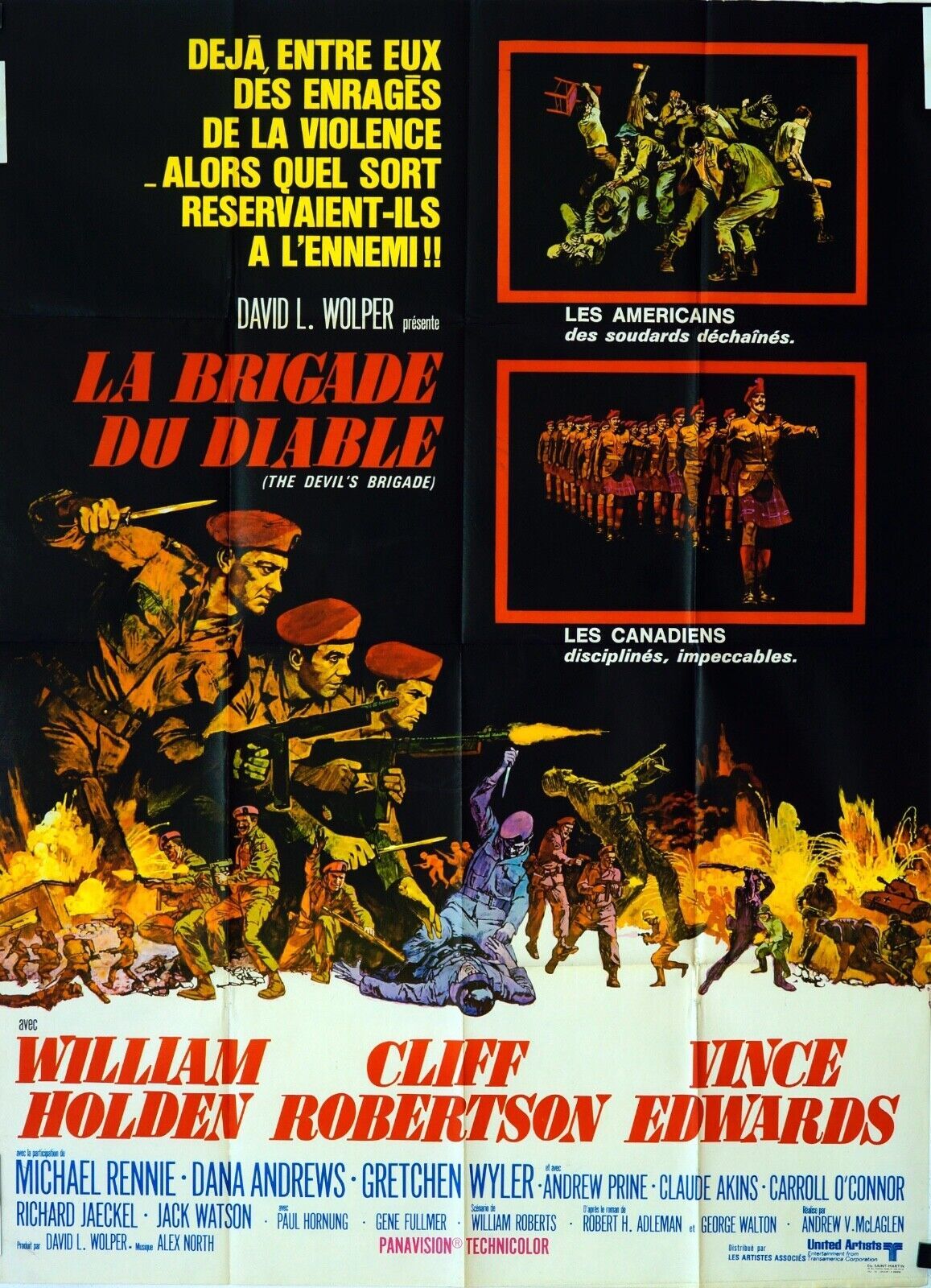 LA BRIGADE DU DIABLE 120X160 ORIGINAL MOVIE POSTER WILLIAM WOLDEN