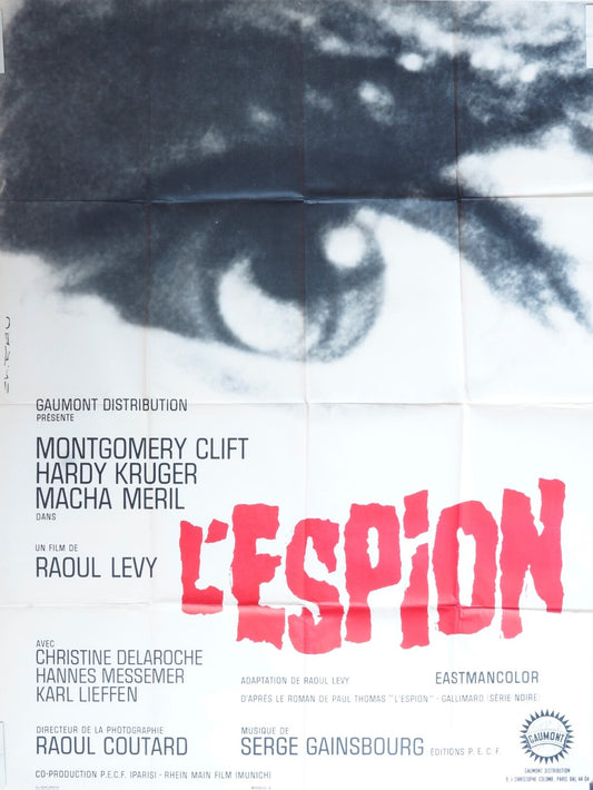 L’ESPION MOVIE POSTER ORIGINAL 120x160  MONTGOMERY CLIFT