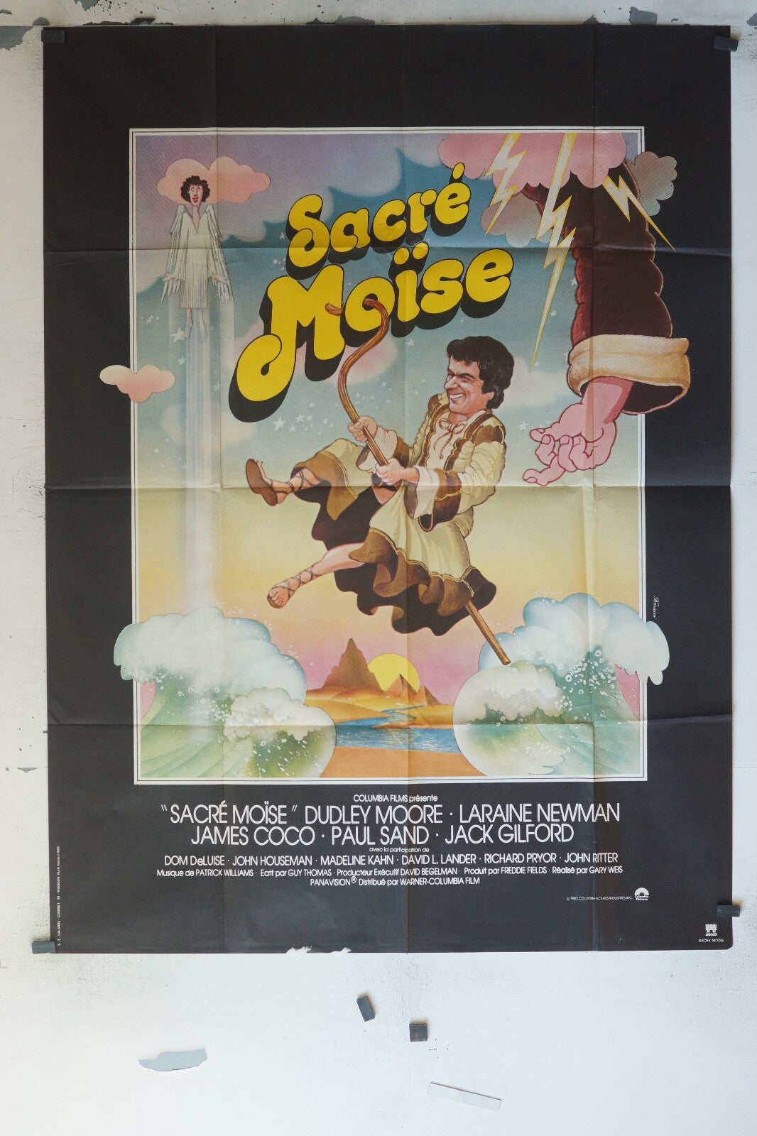 SACRÉ MOÏSE MOVIE POSTER ORIGINAL 120x160 DUDLEY MOORE