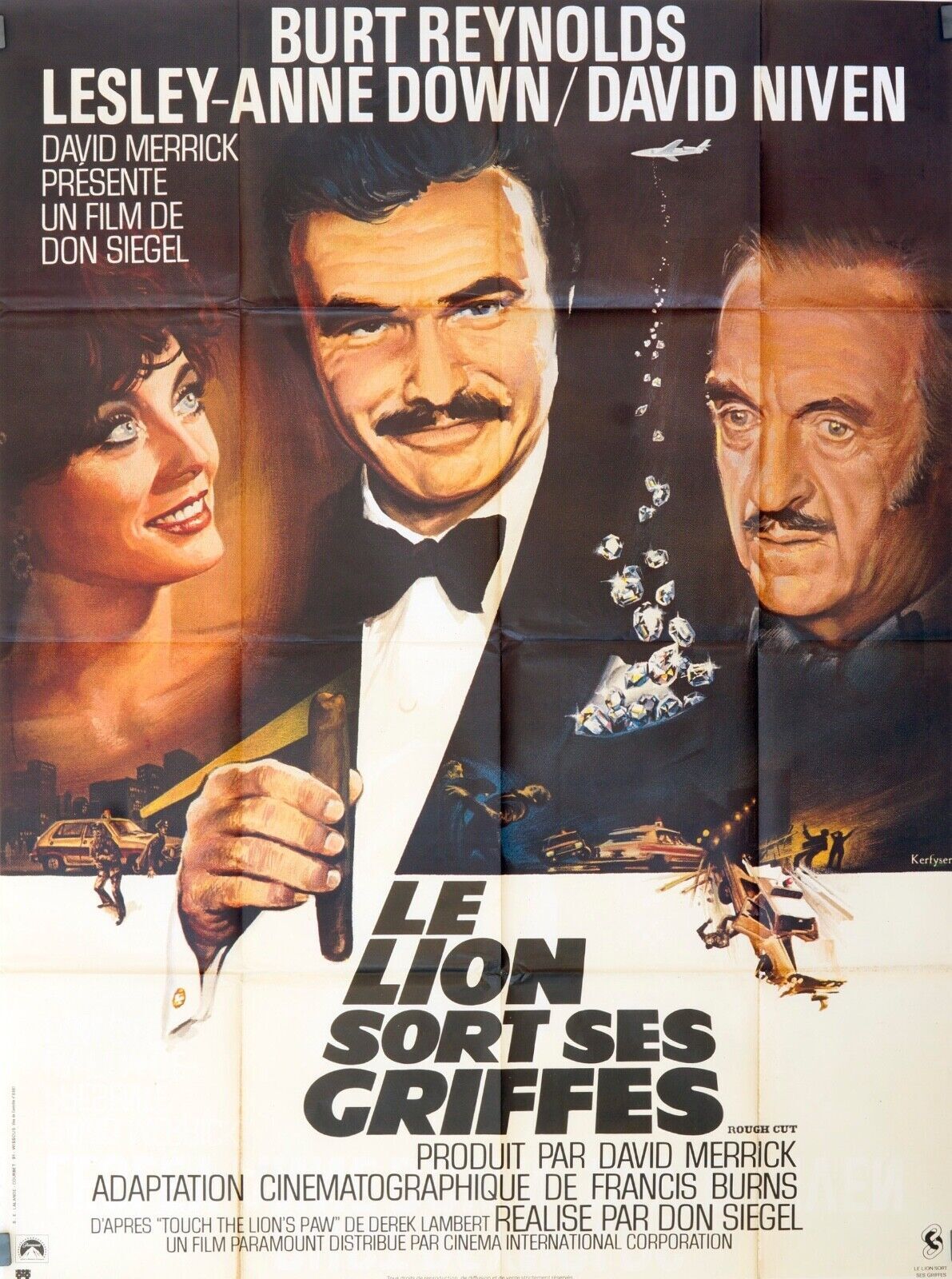 LE LION SORT SES GRIFFES ORIGINAL 120x160 BURT REYNOLDS