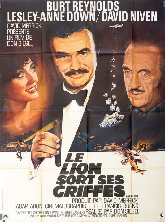 LE LION SORT SES GRIFFES ORIGINAL 120x160 BURT REYNOLDS
