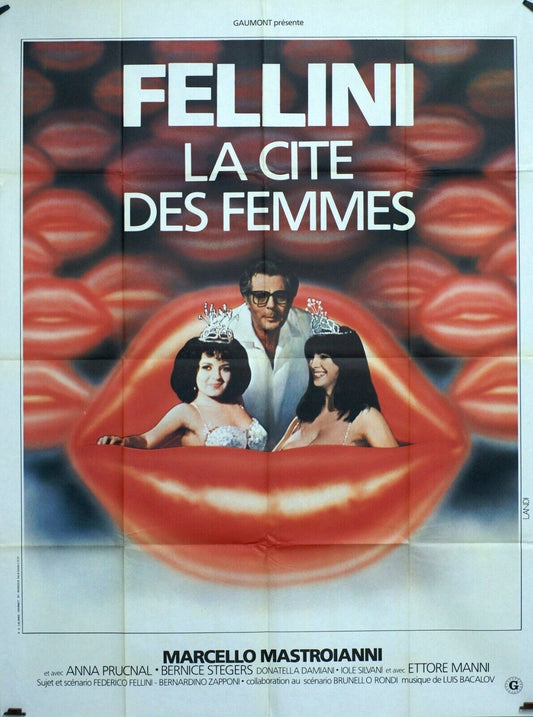 LA CITÉ DES FEMMES FELLINI MOVIE POSTER ORIGINAL 120x160 FELLINI