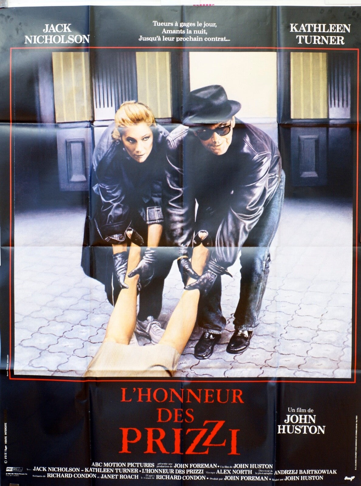 L’HONNEUR DES PRIZZI JACK NICHOLSON MOVIE POSTER ORIGINAL 120x160
