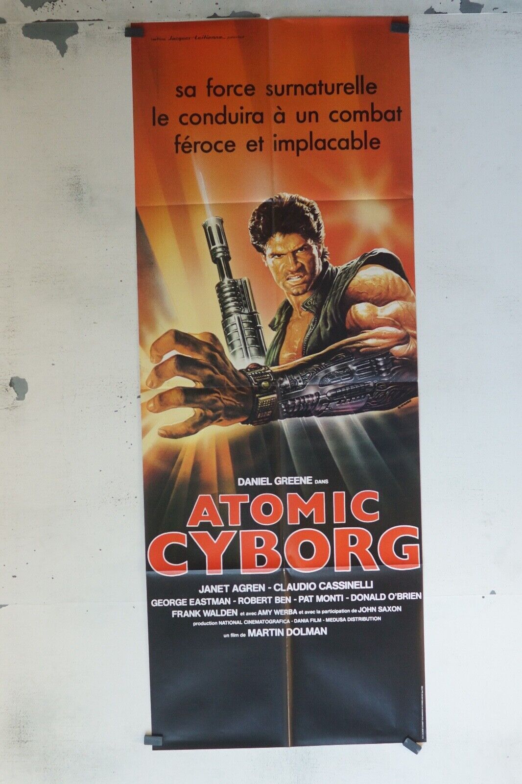 ATOMIC CYBORG POSTER ORIGINAL 60x160 JANET AGREN