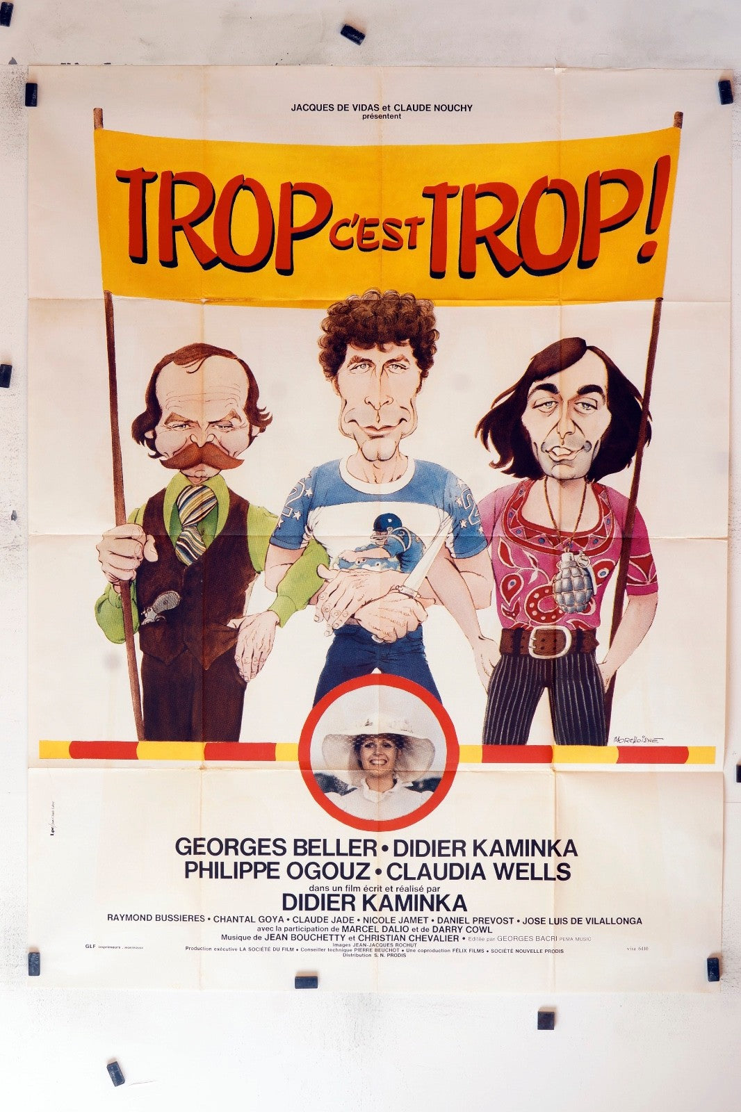 TROP C’EST TROP GEORGES BELLER MOVIE POSTER ORIGINAL 120x160