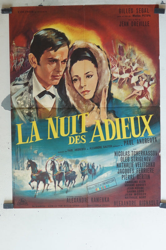 NUIT DES ADIEUX (LA) MOVIE POSTER (60x80) Gilles Segal , Oleg Strijenov