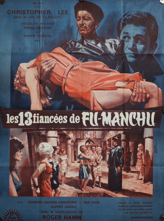 LES 13 FIANCÉES DE FU-MANCHU MOVIE POSTER ORIGINAL 120x160