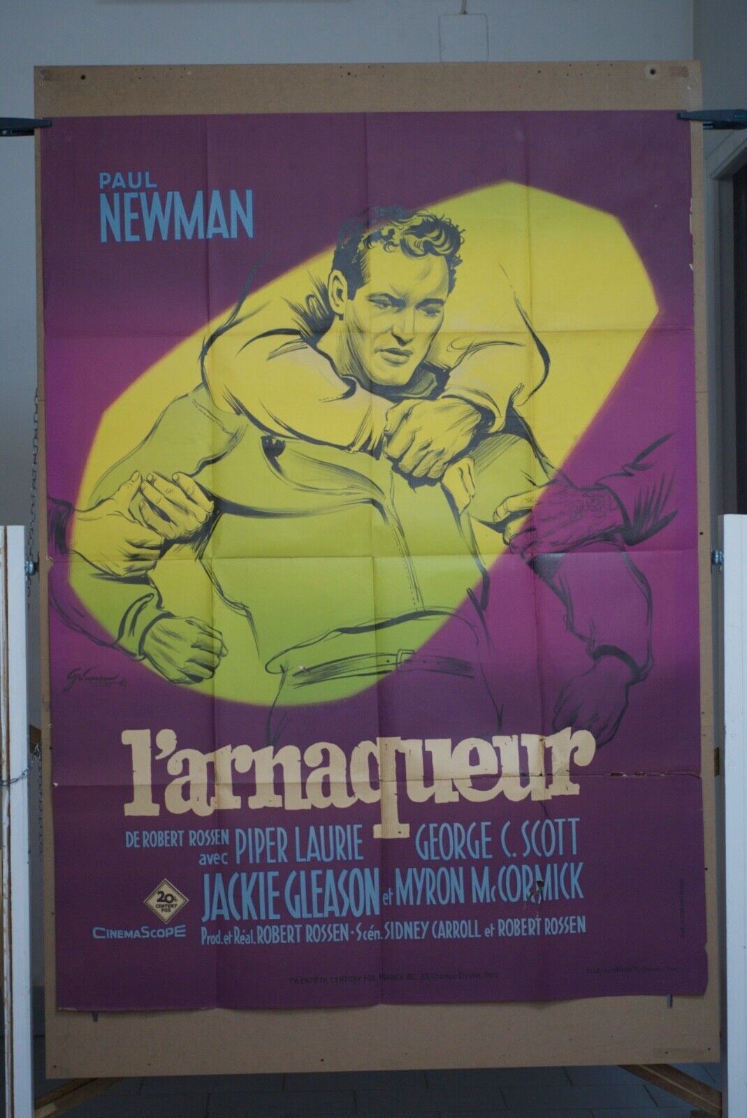 L’ARNAQUEUR MOVIE POSTER ORIGINAL 120x160  PAUL NEWMAN