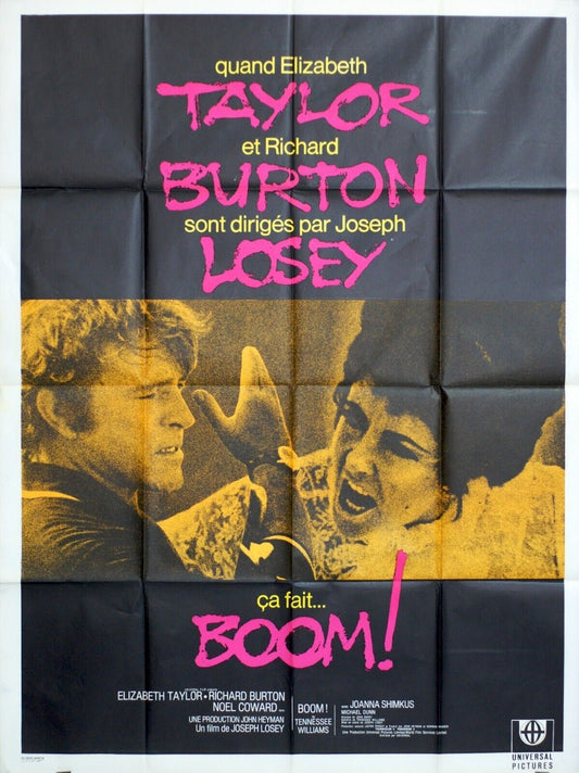 BOOM ! POSTER ORIGINAL (120X160) ELIZABETH TAYLOR