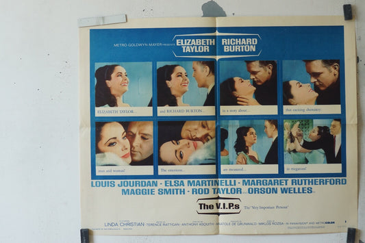 THE VIPS (1963) VERSION B 56x72 Elizabeth Taylor, Richard Burton 