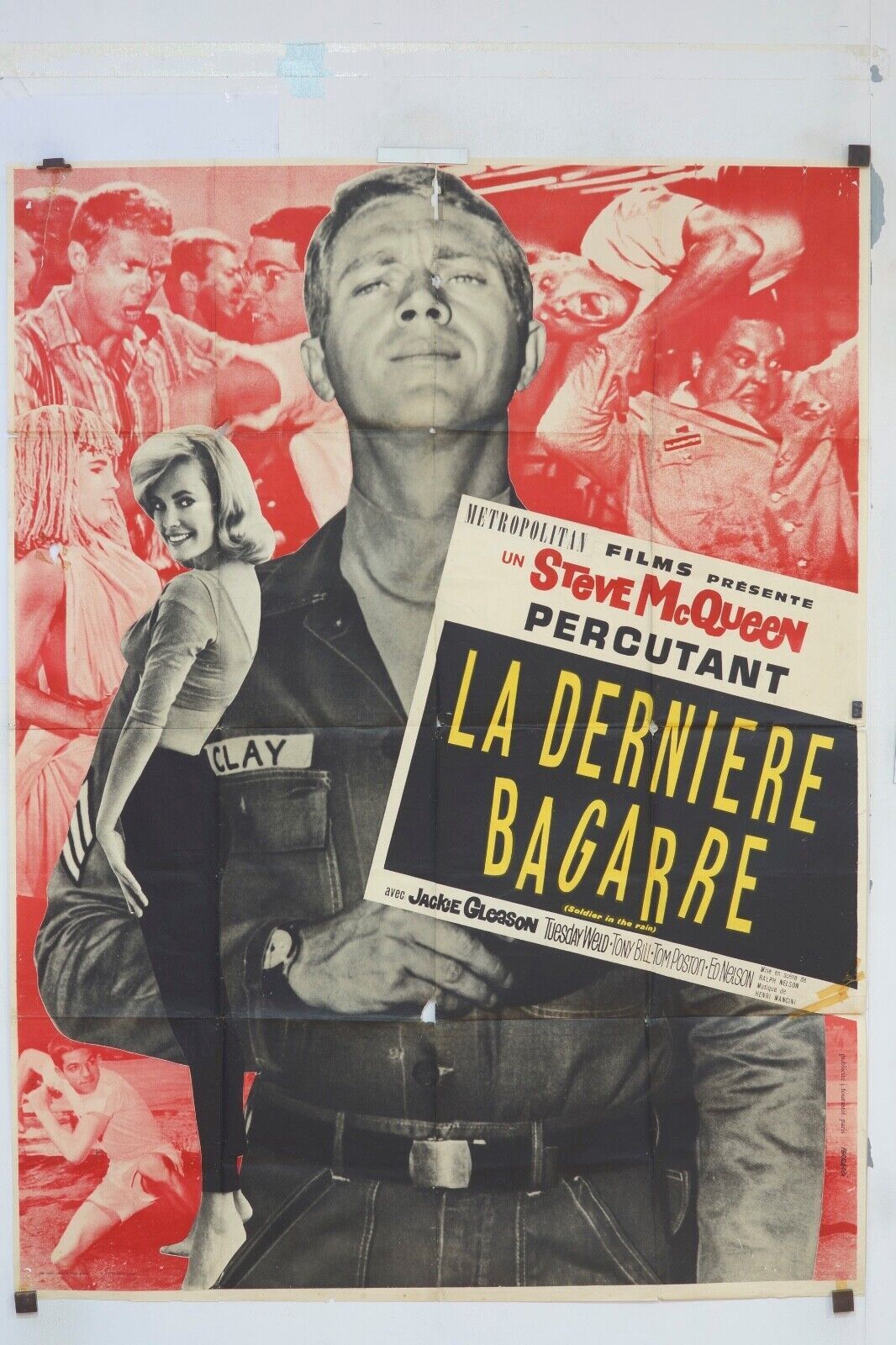 LA DERNIÈRE BAGARRE MOVIE POSTER ORIGINAL (120X160) STEVE MC QUEEN