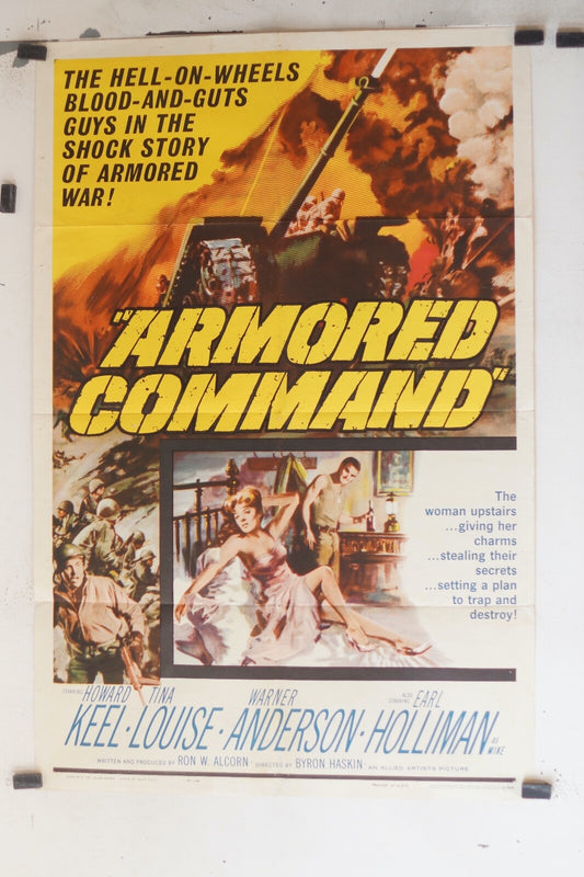 ARMORED COMMAND (1961) (70X100) ORIGINAL MOVIE POSTER HOWARD KEEL – TINA LOUISE