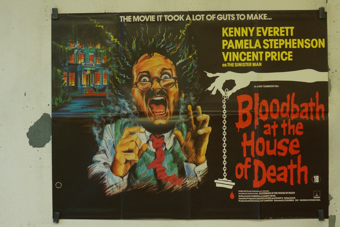 BLOODBATH AT THE HOUSE OF DEATH (70X100) ORIGINAL MOVIE POSTER KENNY EVERETT