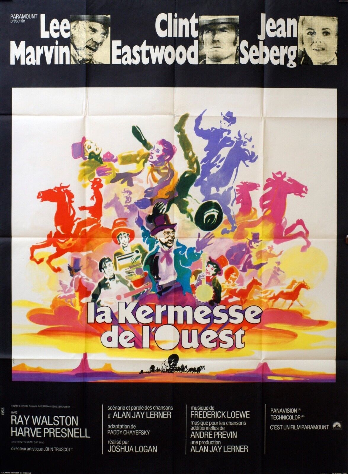 LA KERMESSE DE L’OUEST MOVIE POSTER ORIGINAL 120x160 RAY WALSTON